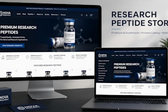 build a research peptide store with coa and payment integration