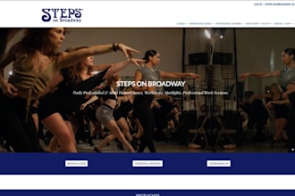 design wix dance studio website flamenco school music academy ballet website
