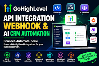 gohighlevel api integration custom api connection webhook and ai CRM automation