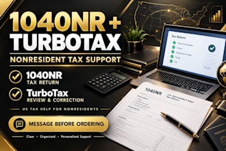 prepare 1040nr tax returns or help fix your turbotax filing