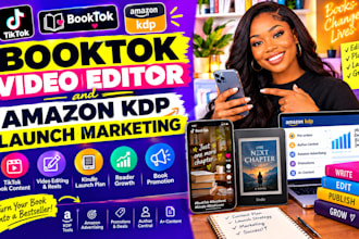 edit booktok videos and plan your amazon KDP kindle book launch marketing