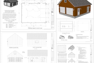 review and stamped architectural 2d floor plan, permit drawing for ca tx ga wa