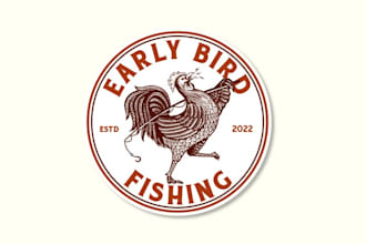design a classic fishing company logo
