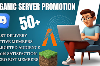 do minecraft promotion, fivem rp, rust server, dayz, discord server promotion