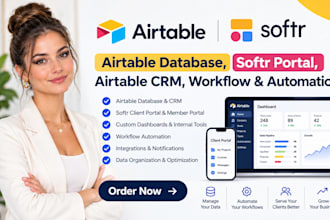 build airtable database softr portal airtable crm workflow airtable automation