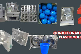 design plastic injection mold with dfm core cavity tooling cad product design
