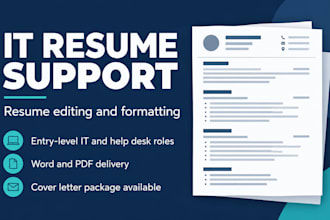 edit and format your resume for entry level IT jobs