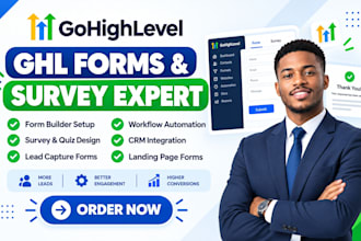 create forms and surveys in go high level ghl automation ghl sales funnel expert