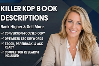 write a book description and book blurb for amazon kindle KDP ebook