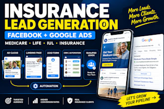 generate insurance leads, medicare and iul leads with lead automation for agent