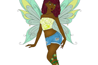character digital art stickers