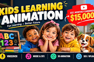 create best kids learning videos for youtube, kids channel
