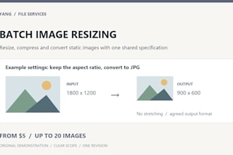 resize compress and convert your images in batches
