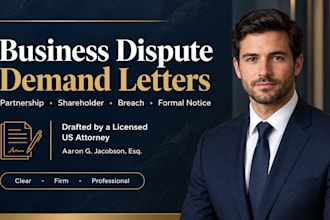 draft a powerful partnership dispute demand letter as US attorney legal letters