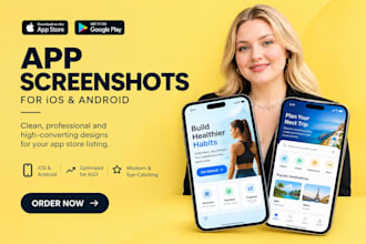 design high converting app store screenshots ios and android startup playstore