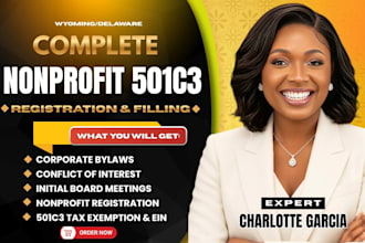 register your 501c3 nonprofit, tax exempt bylaws ein cio, approved 501c3 1023ez