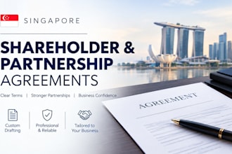 draft legal contract singapore shareholder partnership agreement legal agreement