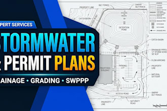 create stormwater management drainage grading and permit plans