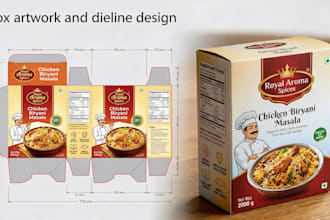 design folding carton packaging dieline and box layout for factory production