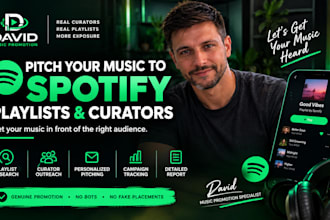 pitch your music to relevant spotify playlists and curators