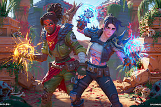 make 2d character concept art, game character for your project