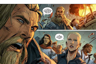draw original comic book illustrations for print and digital