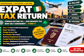 file expat tax return, foreign income tax irish self assessment non resident tax