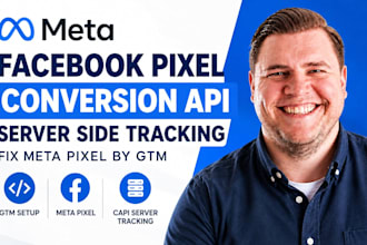 setup facebook pixel conversion API, server side tracking, fix meta pixel by GTM