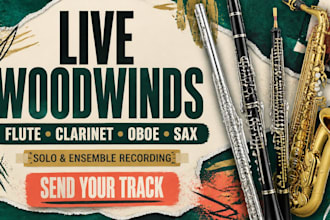 compose and record live flute clarinet oboe saxophone bassoon woodwind parts
