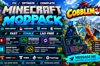 fix optimize minecraft modpack minecraft video editor cobblemon server datapack