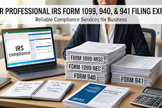 prepare and efile irs form 1099, 940, and 941 payroll tax filings
