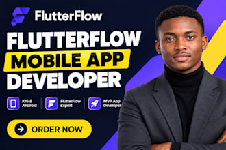 build flutterflow mobile app, flutter app, flutter flow mobile app development