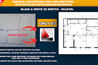 do expert 2d drafting and professional autocad drawing