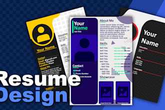 design a clean and professional resume