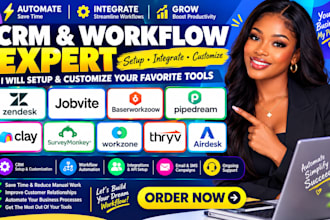 zendesk jobvite baserworkzoow pipedream clay surveymonkey workzone thryv airdesk