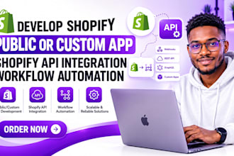 develop shopify public or custom app with API vormac shopify ai automation