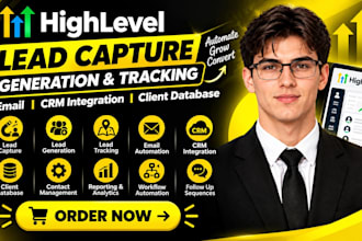 do gohighlevel lead capture, generation lead tracking email crm client database