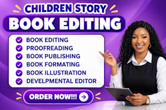 proofread, edit children book, children story book, kids story, kids book editor