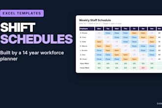 create an excel employee shift schedule template