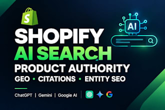 build shopify product ai search authority with GEO citations