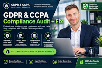 perform shopify gdpr and ccpa compliance audit and fix cookie consent mod