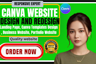 design porfolio website template design canva ugc  media kit canva website