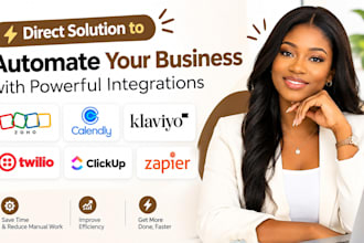 zoho CRM calendly klaviyo twilio clickup zapier integration automation