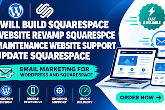 build squarespace website revamp squarespce maintenance website support update