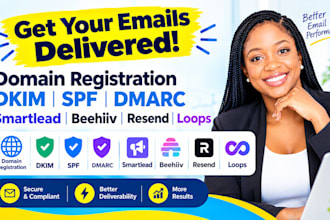 do domain registration dkim spf dmarc smartlead beehiv resend instantly ai loops