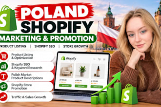run poland shopify marketing, product listing, shopify seo, shopify promotion