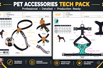 do pet accessories tech pack, dog collar tech pack, pet harness,pet clothing,cat