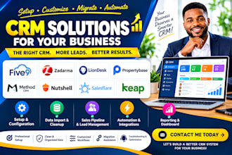setup five9 zadarma liondesk propertybase method CRM nutshell salesflare keap