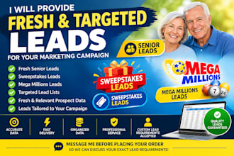 deliver fresh senior lead, takes sweeps leads, mega million lead, sweeps