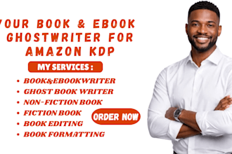 be your ebook ghostwriter book writer kindle ebook editor ghost book writer